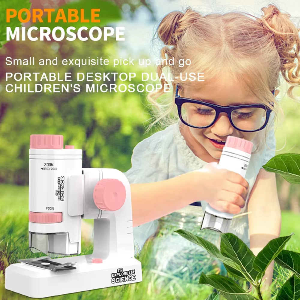 TERRADERO™ Çocuklar için Mini Mikroskop Bilim Kiti