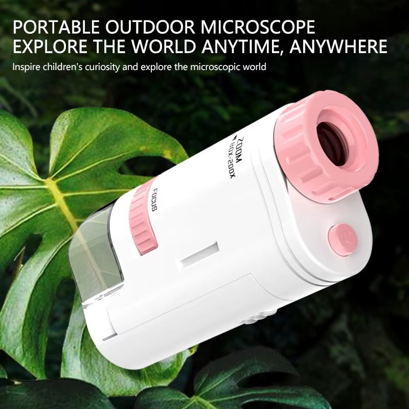 TERRADERO™ Çocuklar için Mini Mikroskop Bilim Kiti