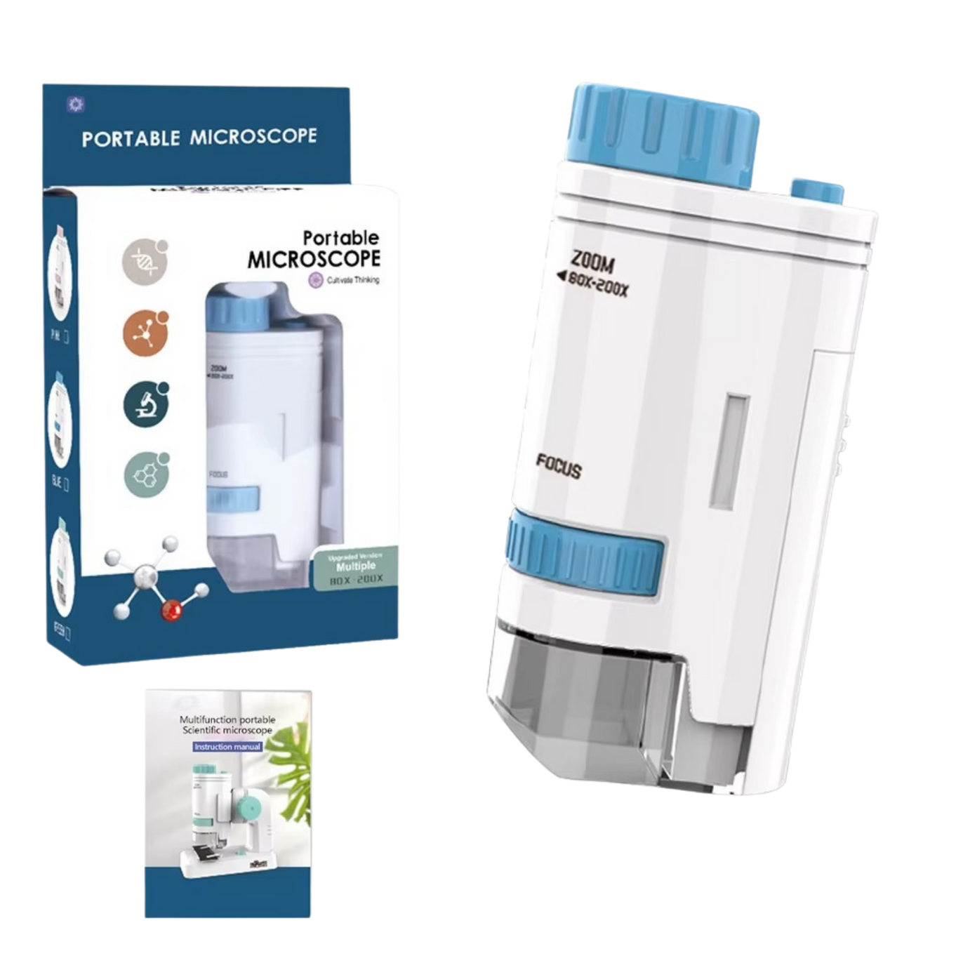 TERRADERO™ Çocuklar için Mini Mikroskop Bilim Kiti