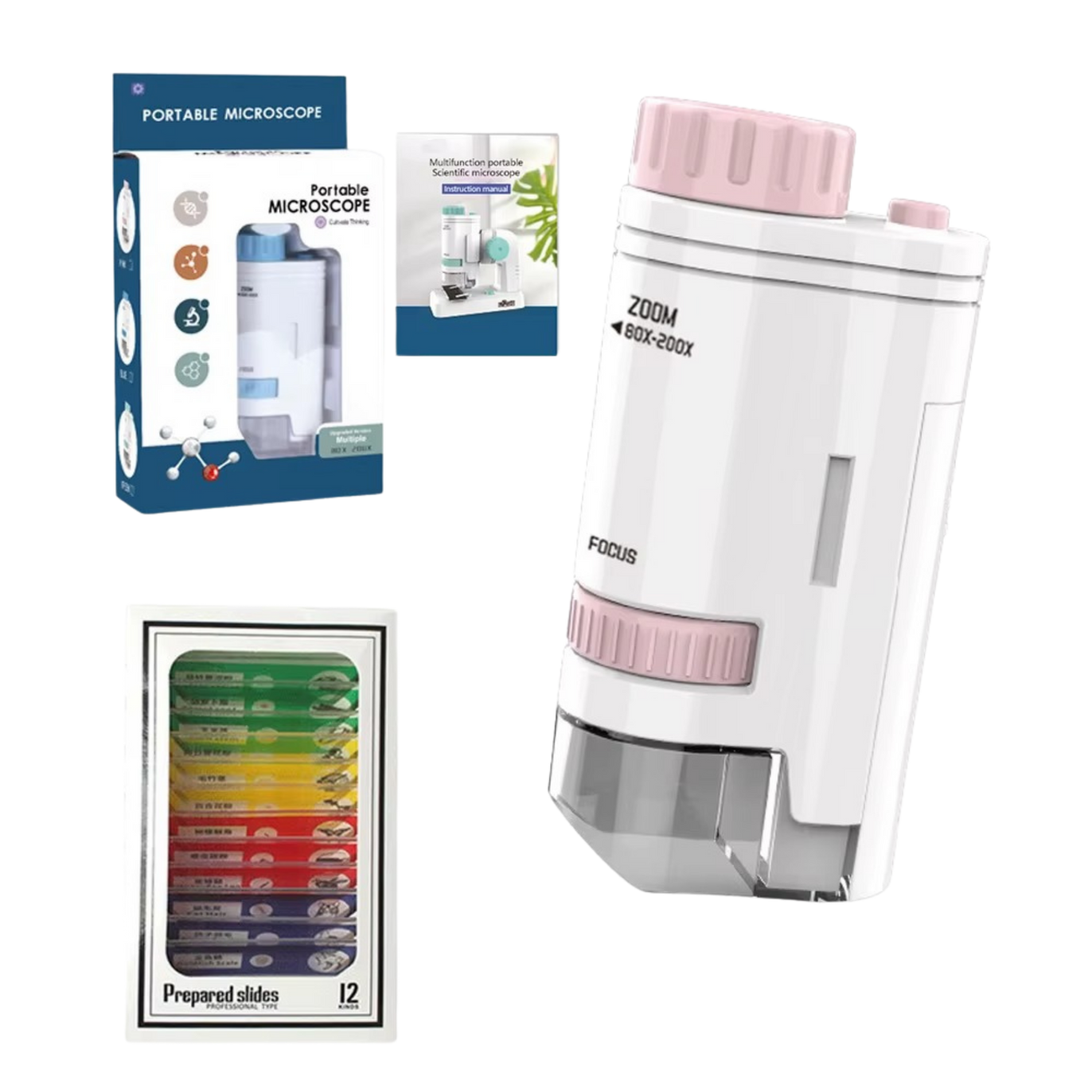 TERRADERO™ Çocuklar için Mini Mikroskop Bilim Kiti